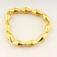 22k Gold plated Stretchable bracelet, Brass handmade jewelry